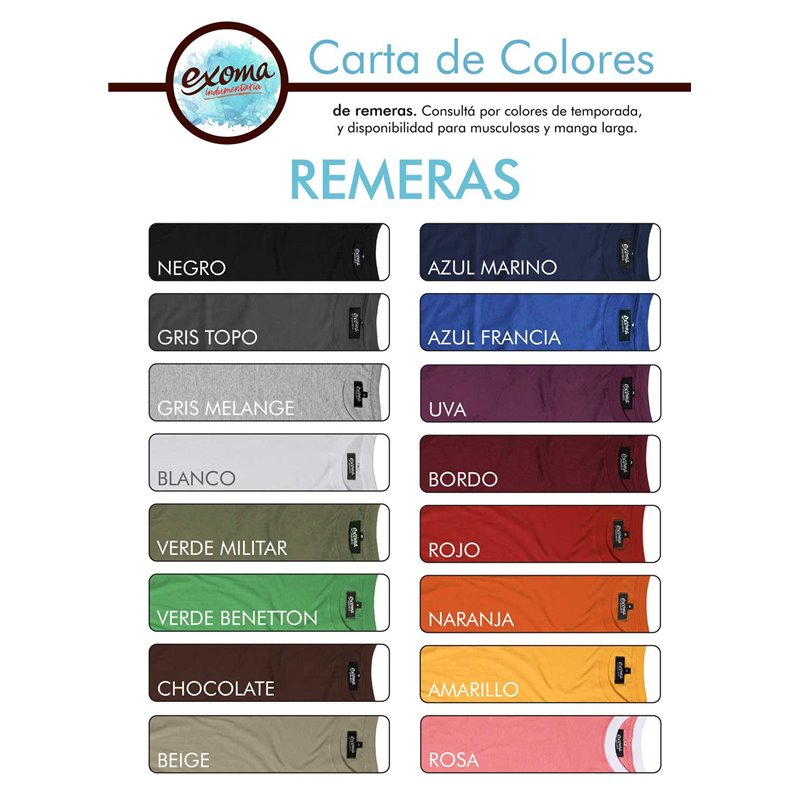 Remeras Unisex Lisas