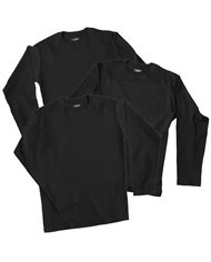 Remeras Manga Larga Negras Pack x3