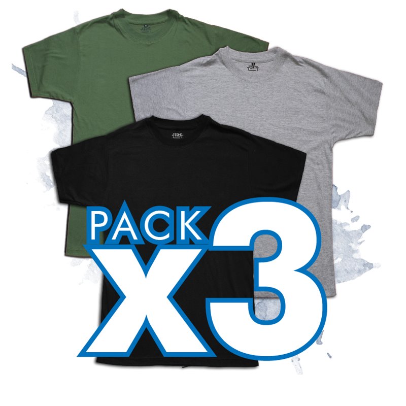 Remeras Lisas Pack x3
