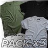 Remeras Lisas Pack x3