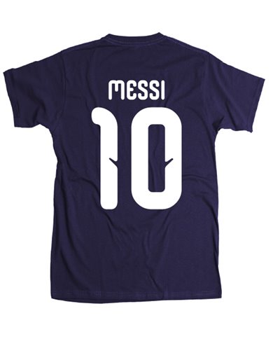 AFA Messi Tricampeon con espalda
