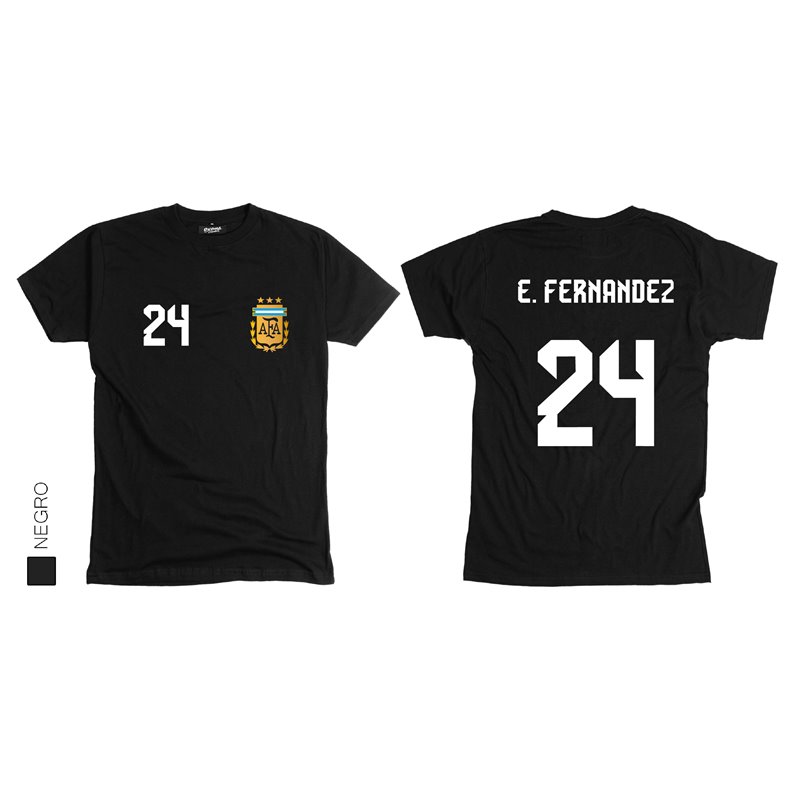 AFA Enzo Fernandez Tricampeon con espalda