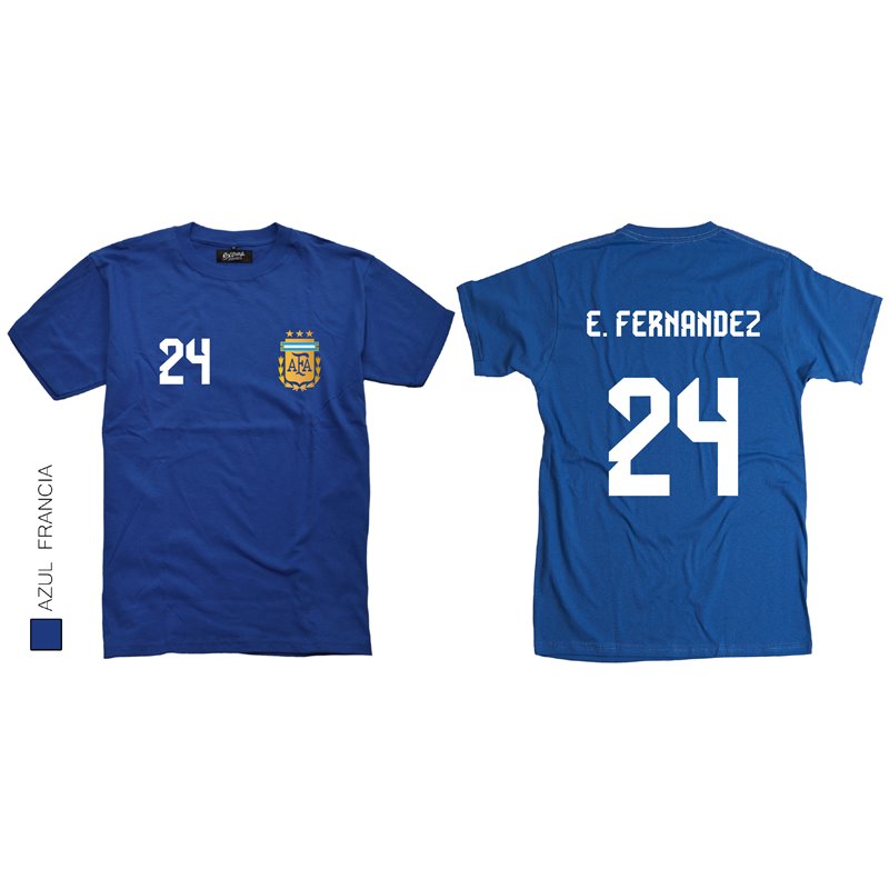 AFA Enzo Fernandez Tricampeon con espalda