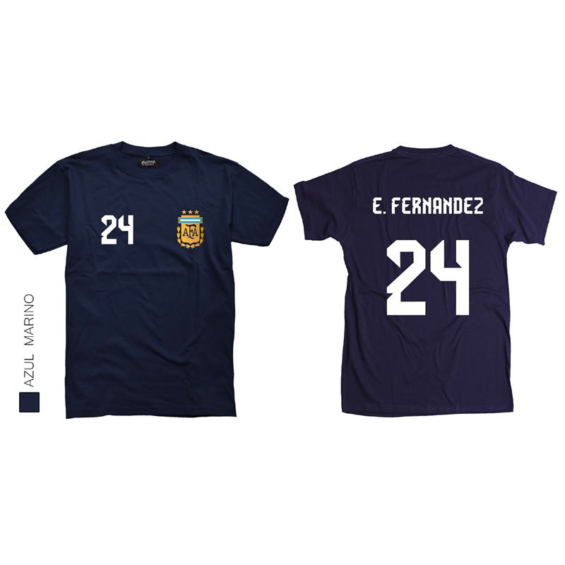 AFA Enzo Fernandez Tricampeon con espalda